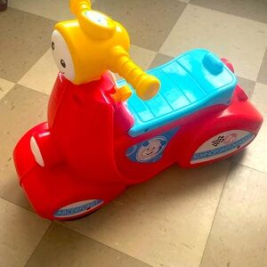 Red kids toy walker battery operated  number counting